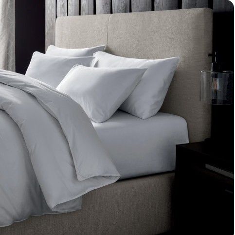 SLEEP NUMBER UPHOLSTERED GREY HEADBOARD 