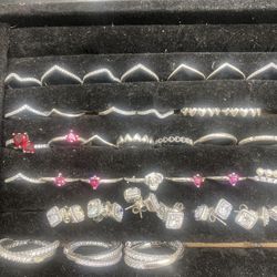 Pandora rings and earrings Ale 925