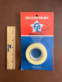 ORIGINAL 1980'S NHL NEW YORK ISLANDERS MIKE BOSSY SCOR-MOR HOCKEY TAPE RARE