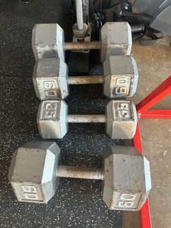 Dumbells 70lb 60lb 35lb