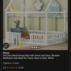 Floor bed kids frame only full size