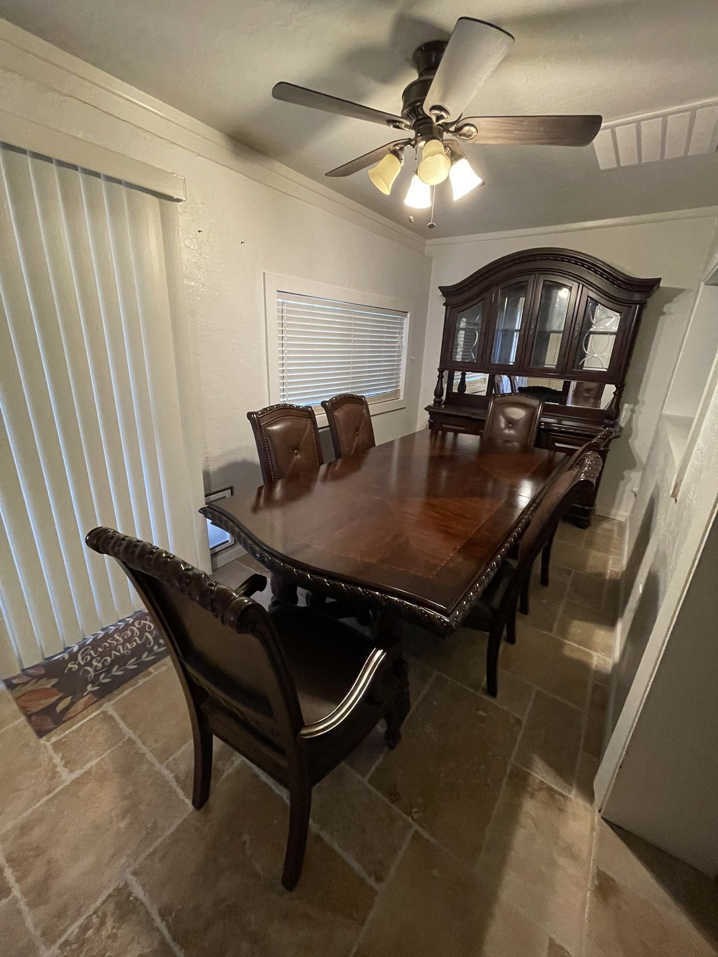 Antoinette Collection Traditional Dining Room Set / Formal Dining Table With Chairs / Table & Chairs / Dining Set / Dining Room Set / China Cabinet