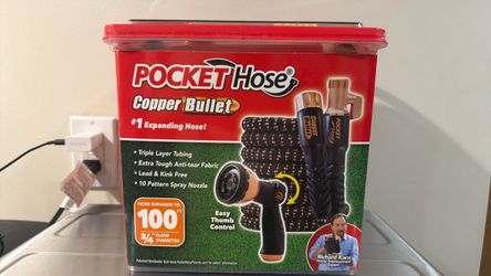 Pocket Hose Copper Bullet 100FT  3/4 flow Diameter
