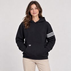 Adidas Originals Black Pullover Hoodie