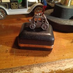 Vintage Sterling Silver Stage Coach Charm.