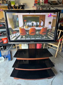 Glass Shelf stand & TV