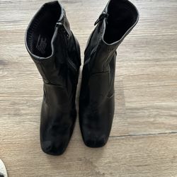 Heel Leather Boots