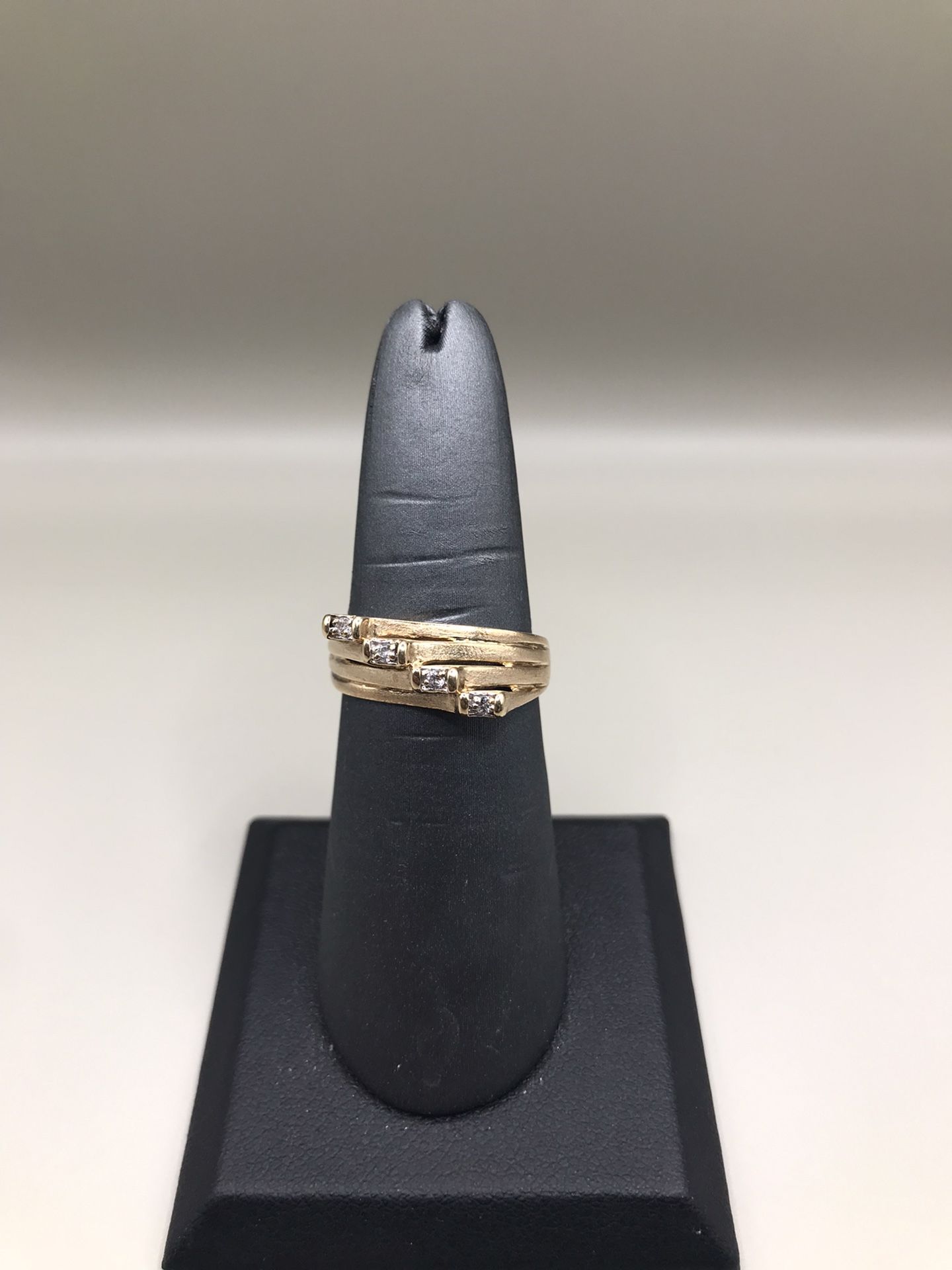 10K White Gold Diamond Crown Women’s Ring – Clearance $399.99 Was $2000!