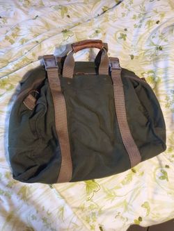 Dakota Tumi green canvas duffel bag 90s Vintage