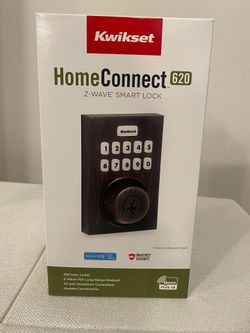 Kwikset 620CNT-ZW SmartCode Contemporary Single Cylinder Touchpad Electronic Deadbolt with Z-Wave Technology - Venetian Bronze