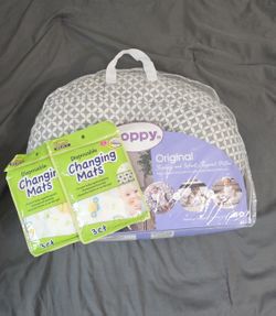 Boppy Pillow And Disposable Changing Mats