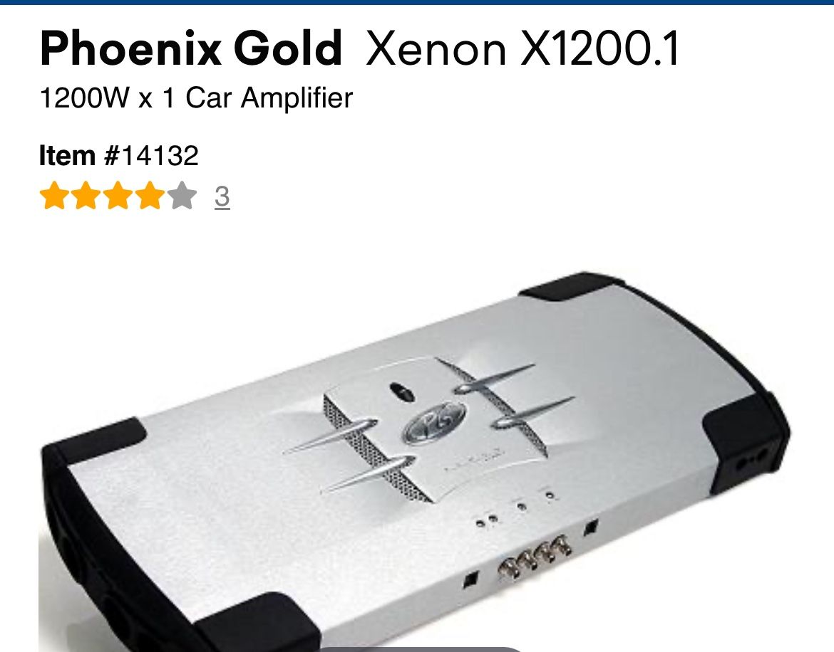 Phoenix Gold Xenon X1200.1. /////201::::456::::9110////