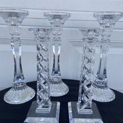 Crystal candleholders
