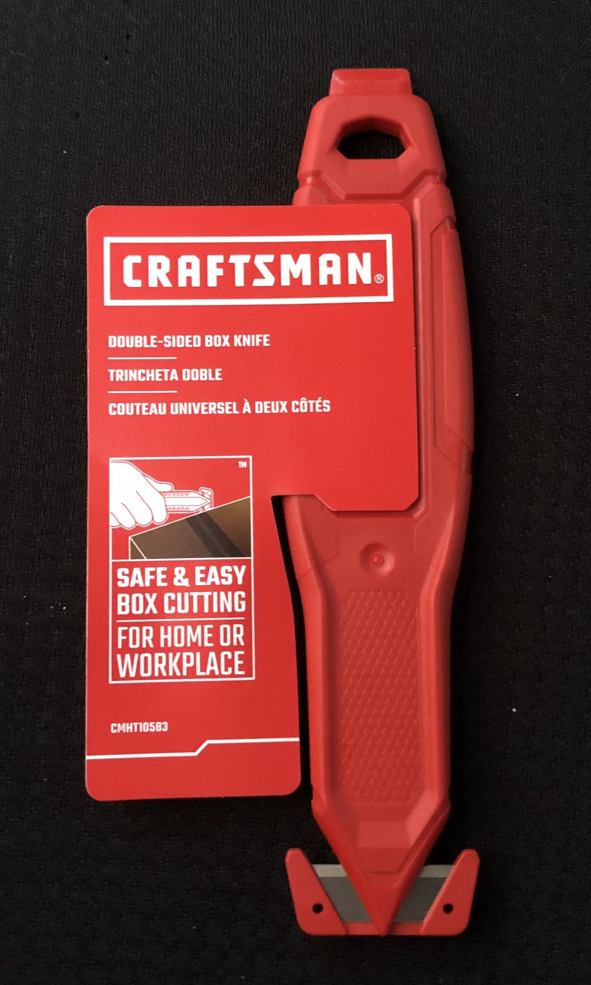 Lot of (2) Two Craftsman Double-Sided Box Cutter, CMHT10583