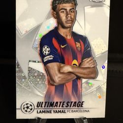 Lamine Yamal Topps Chrome Ultimate Stage Disco Refractor