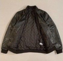 ASOS Leather Bomber Jacket Size M