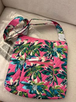 Vera Bradley Quilted Crossbody Tote Bag