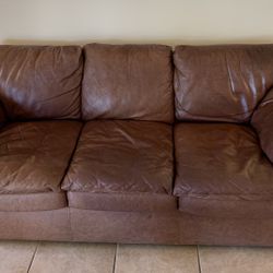 Creative Leather Couch -56th St & Greenway