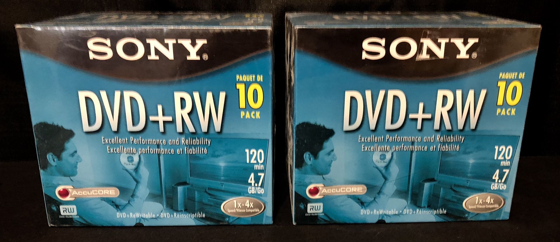 Sony DVD 10 Pack - 2 Boxes New in Wrapper