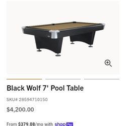 Pool Table N Pool Sticks Kit $400