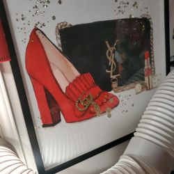 Heels,Purse, Lipstick Frame 