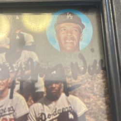 Maury Wills Los Angeles Dodgers 1972 Signed