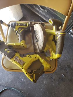 Ryobi Sawzaw,impact Drill Driver,multi-tool,and Skillsaw