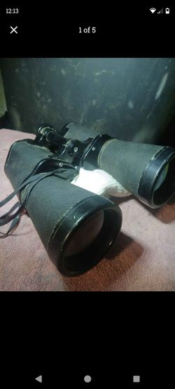 Vintage Large Binoculars with Strap