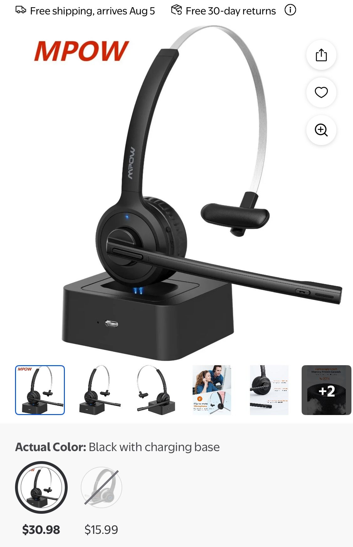 MPOW Office Wireless Headset