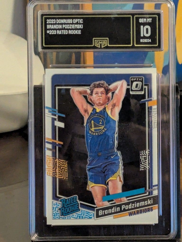 Brandin Podziemski Donruss Optics Rated Rookie GMA 10