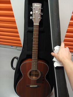 Ibanez Artwood Acoustic Guitar with Road Runner Hardshell Case