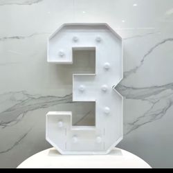 Marquee number 3 NEW 3 feet tall 