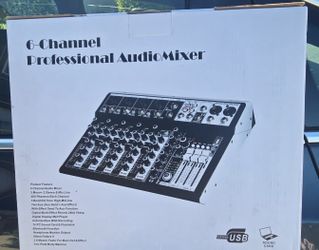 6 Channel Audio Mixer