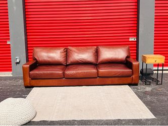Pottery Barn Turner Square Arm Leather Sofa