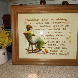 Embroidered Mother's Picture 