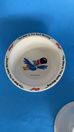 Tucan Sam Kelloggs Cereal Bowl, 1985