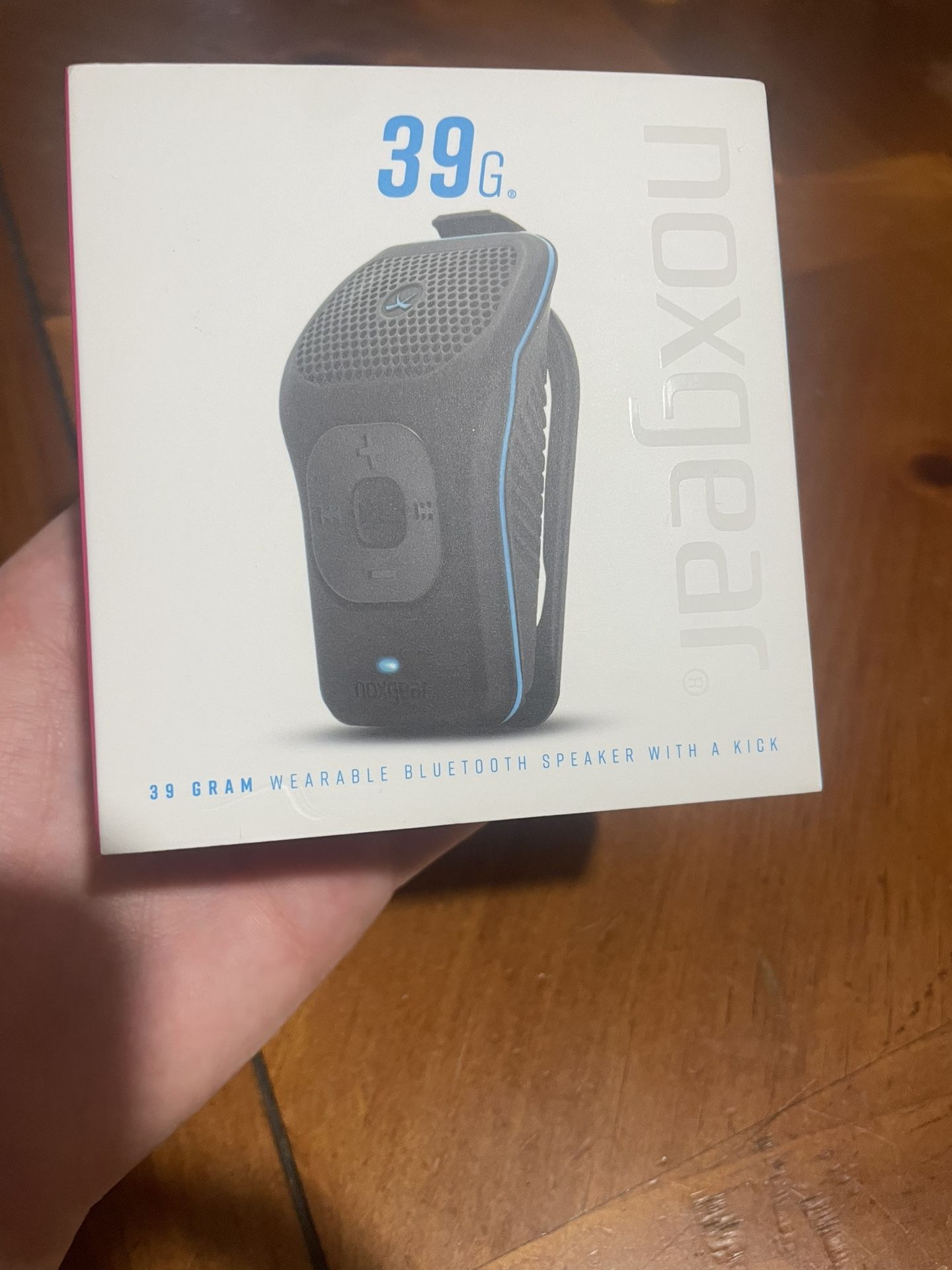 Noxgear 39g Ultralight Wearable Bluetooth Speaker with Sport & Magnetic Clips - IPX7 Waterproof, 15-Hour Battery