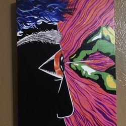 Psychodelic Art One of a kind 14x18 canvas print.