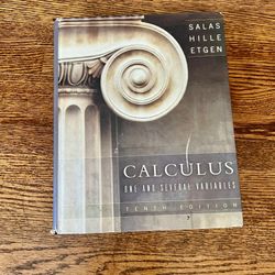 Calculus One and Several Variables Tenth Edition Salas Hille Etgen 
