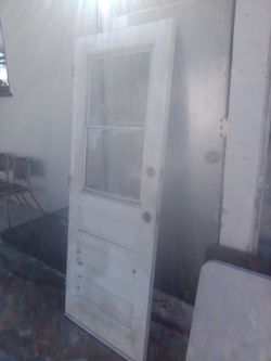 30 inch rh solid wood door with window