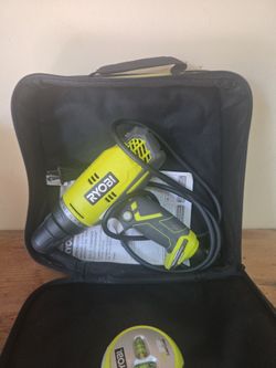 RYOBI ELECTRIC DRILL AND LASER LEVEL