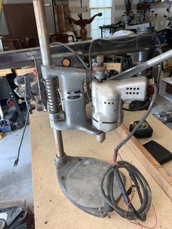 Vintage Black & Decker Drill and Drill Press Stand - TESTED
