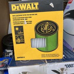 DEWALT 6 Gal. to 16 Gal. Cartridge Filter HEPA for Wet/Dry Vacuum (DXVC6914)