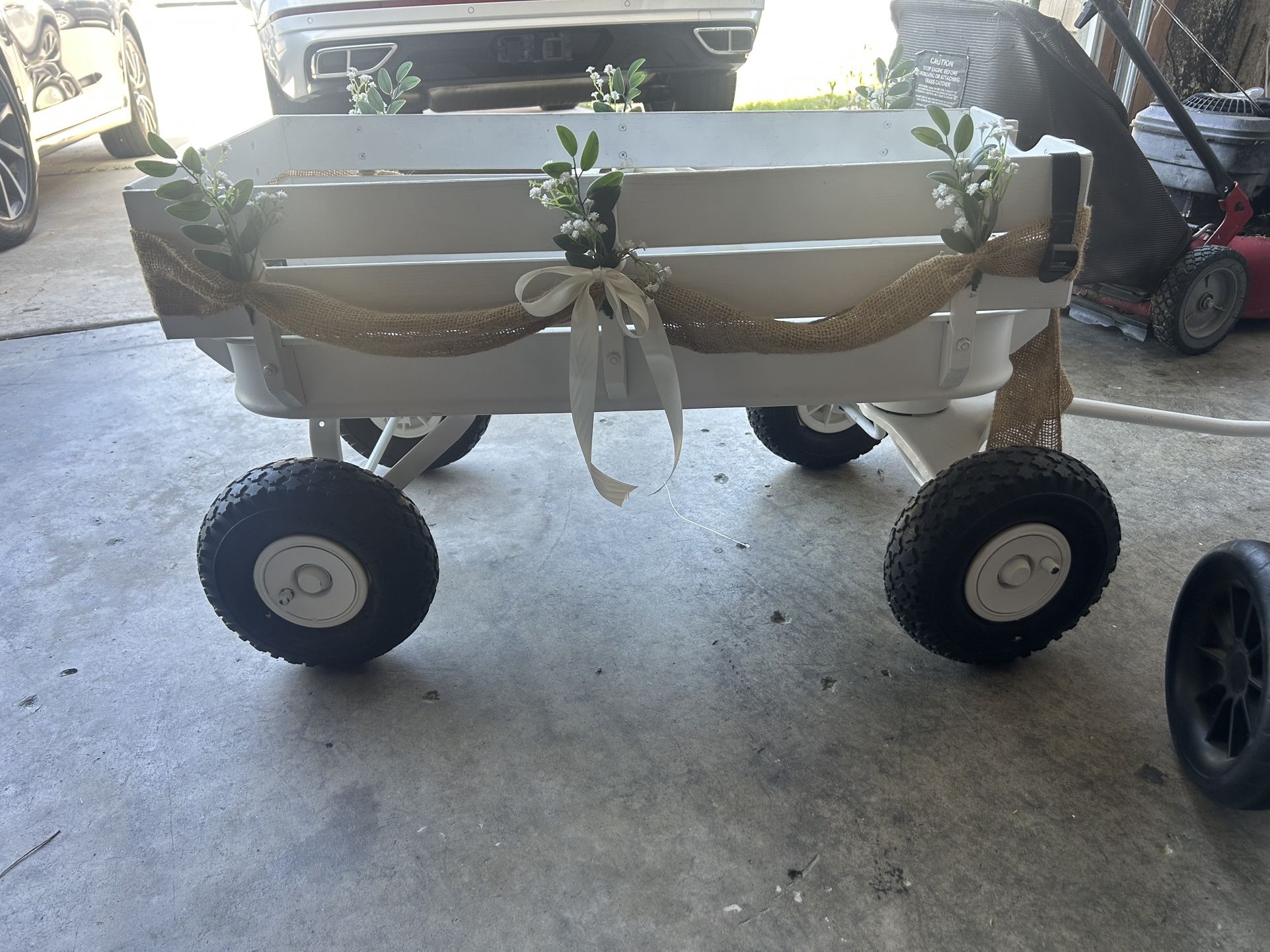 Wedding Wagon And Ring Pillow