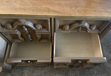 Vintage Dresser With Mirror  Thumbnail