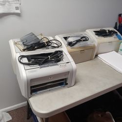 3 HP 1020 Laser Printers