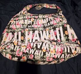 NWT Robin Ruth Hawaii Floral Canvas Shoulder Tote Bag