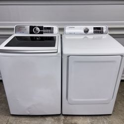 Samsung XL Capacity Washer Dryer Set Electric 