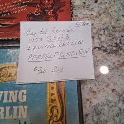 Vintage 45RPM Record Sets. Still Like New!  $20 Per Set