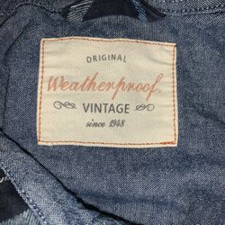 Original Weatherproof Vintage Since 1948 Great Condition Blue Flannel Size XL